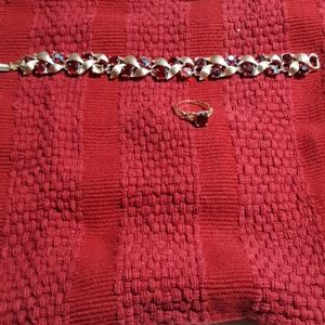 Costume Ruby Bracelet and Ring